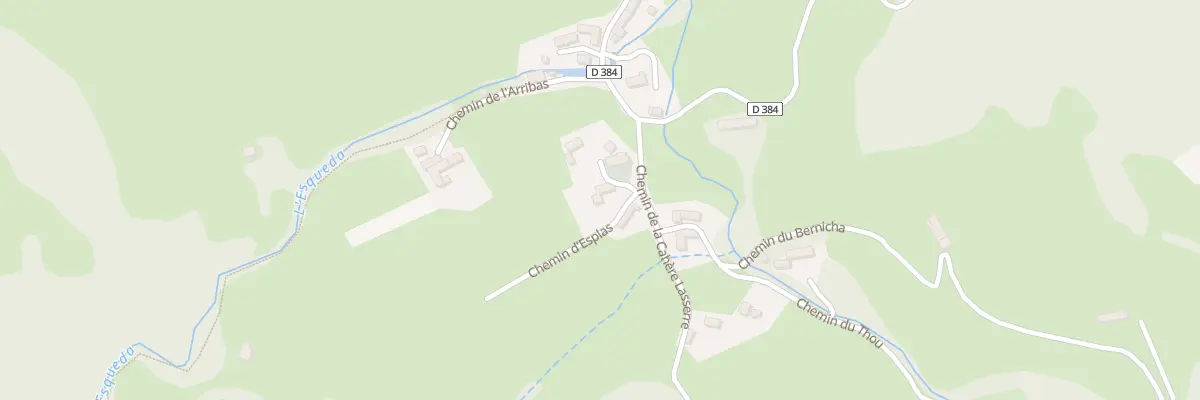 Plan du 1 Che d’Esplas à Banios