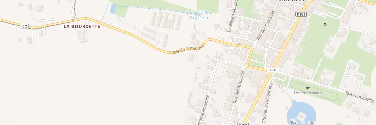 Plan du 16 Rue de la Goutère à Gondrin