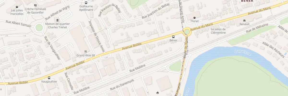 Plan du 370 Av Bollée au Mans