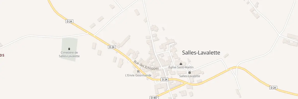 Plan du 5023 Le Bourg à Salles-Lavalette