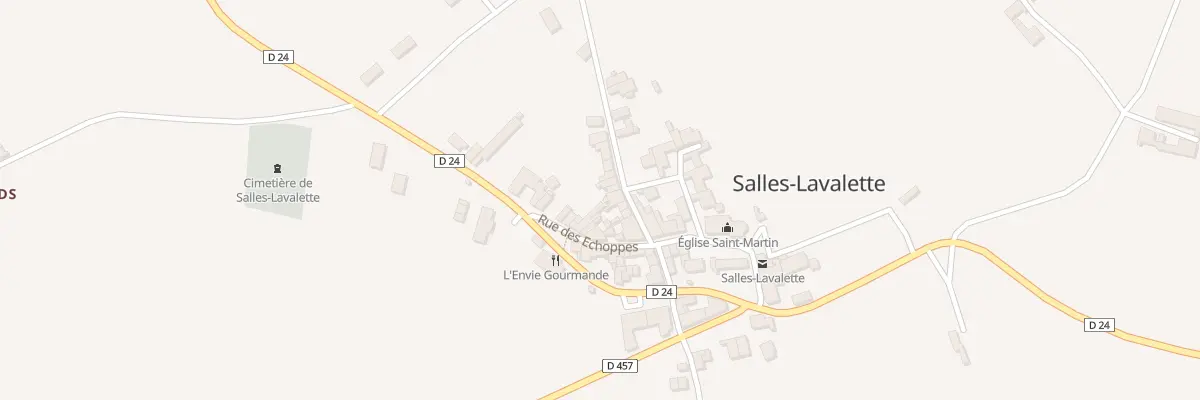 Plan du 5020 Le Bourg à Salles-Lavalette
