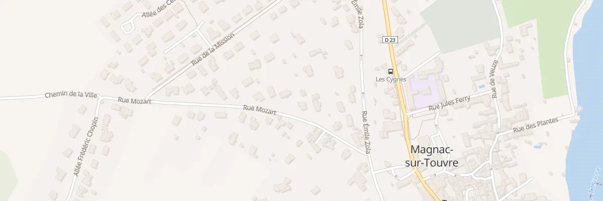 Plan du 8 Rue Mozart à Magnac-sur-Touvre