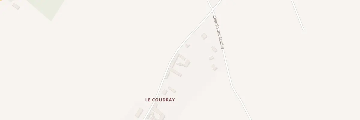 Plan du 1 Le Coudray à Thurageau