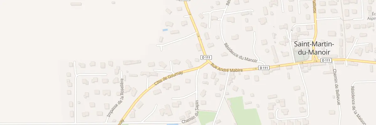 Plan du 4 Côte de Gournay à Saint-Martin-du-Manoir