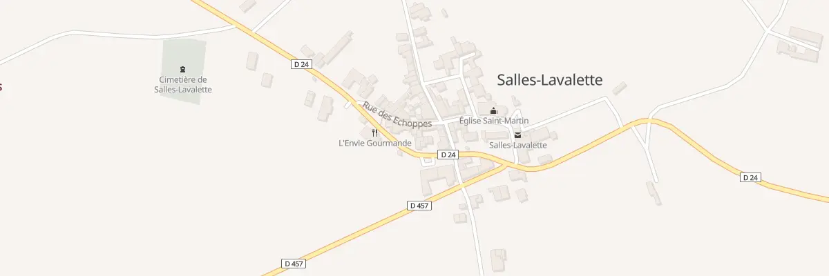 Plan du 8 Rue des Echoppes à Salles-Lavalette