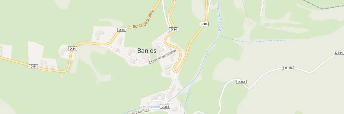 Plan du 1 Che de l’École à Banios