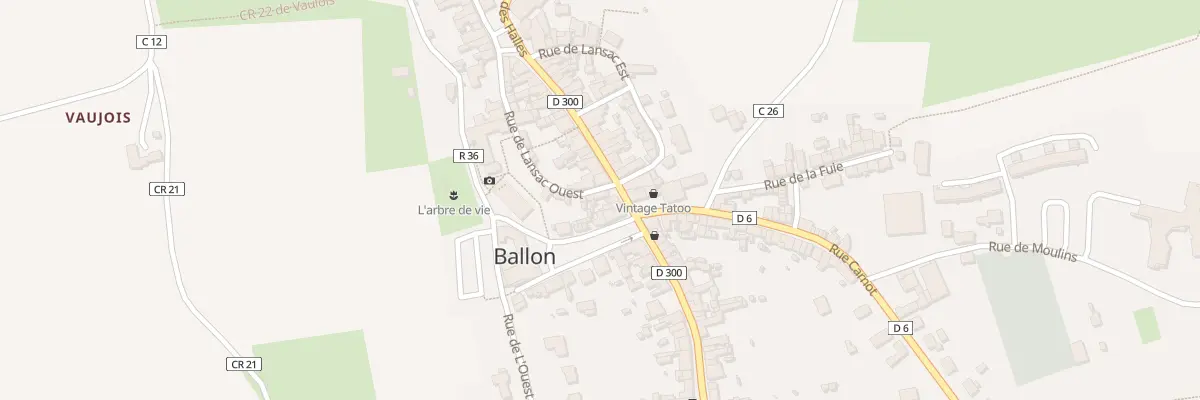 Plan du 1 Rue de Lansac Ouest à Ballon-Saint Mars