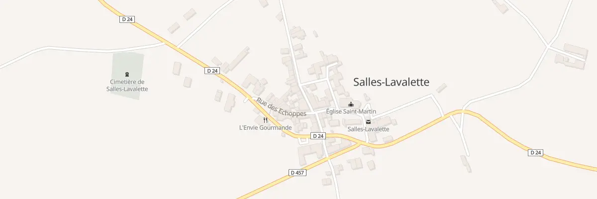 Plan du 28 Rue de la Forge à Salles-Lavalette