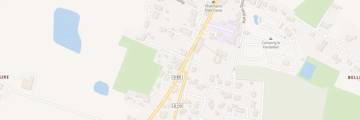 Plan du 9 Av de l’Armagnac à Gondrin