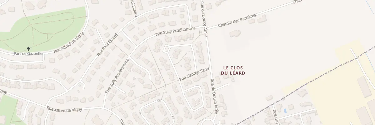Plan du 5 Rue George Sand au Mans