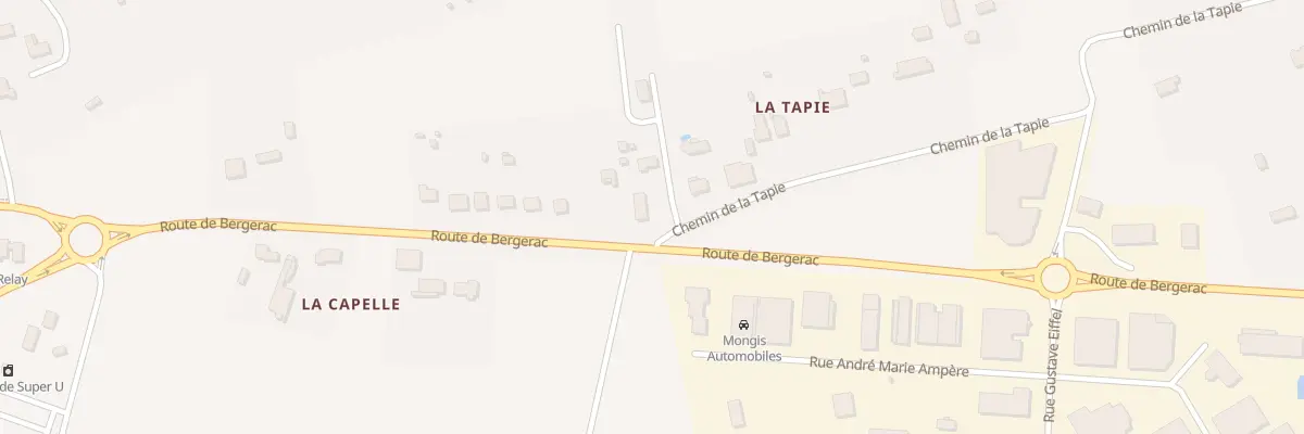 Plan du 587 La Tapie à Pineuilh