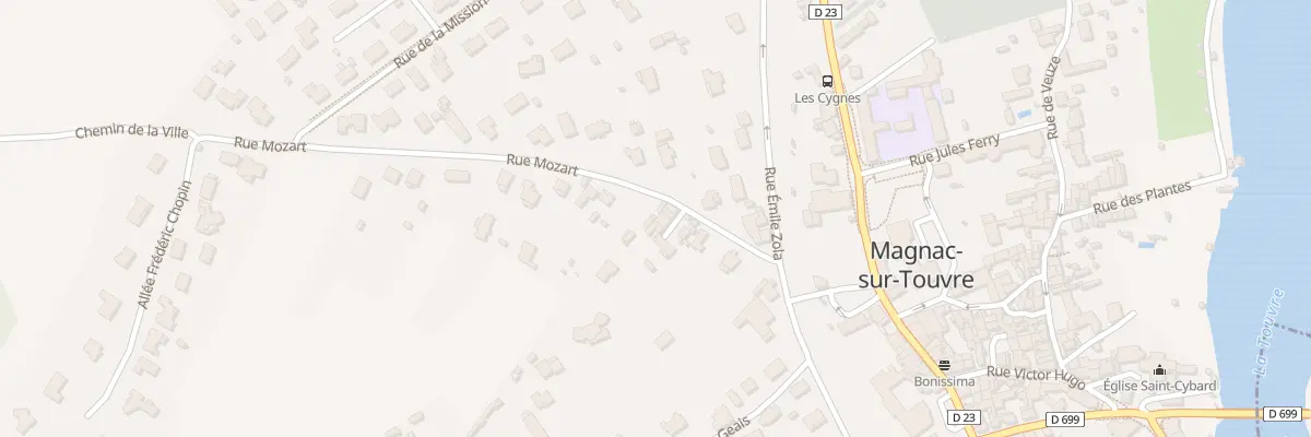 Plan du 7 Rue Mozart à Magnac-sur-Touvre