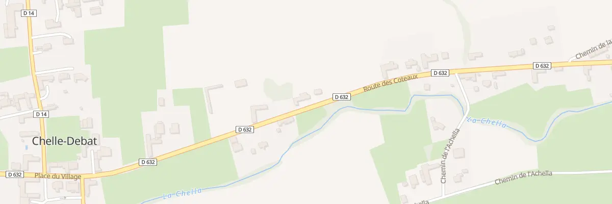 Plan du 17 Rte des Coteaux à Chelle-Debat