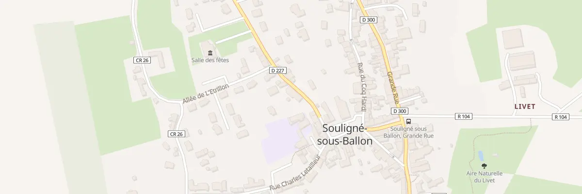 Plan du 7 Rue Saint Martin à Souligné-sous-Ballon