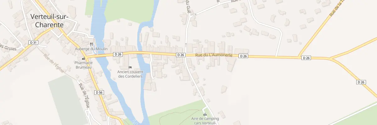 Plan du 1 Rue de la Fontaine à Verteuil-sur-Charente