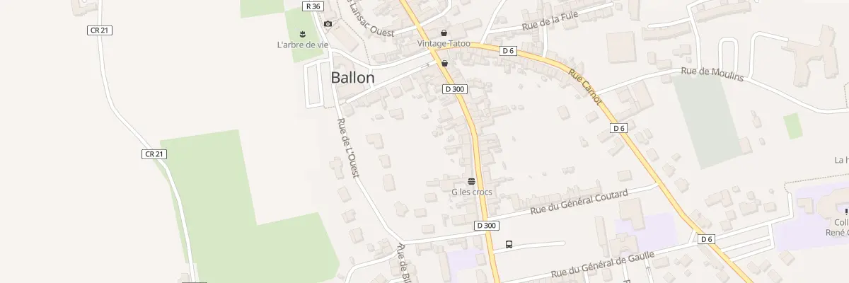 Plan du 16 Rue du General Leclerc Ballon à Ballon-Saint Mars