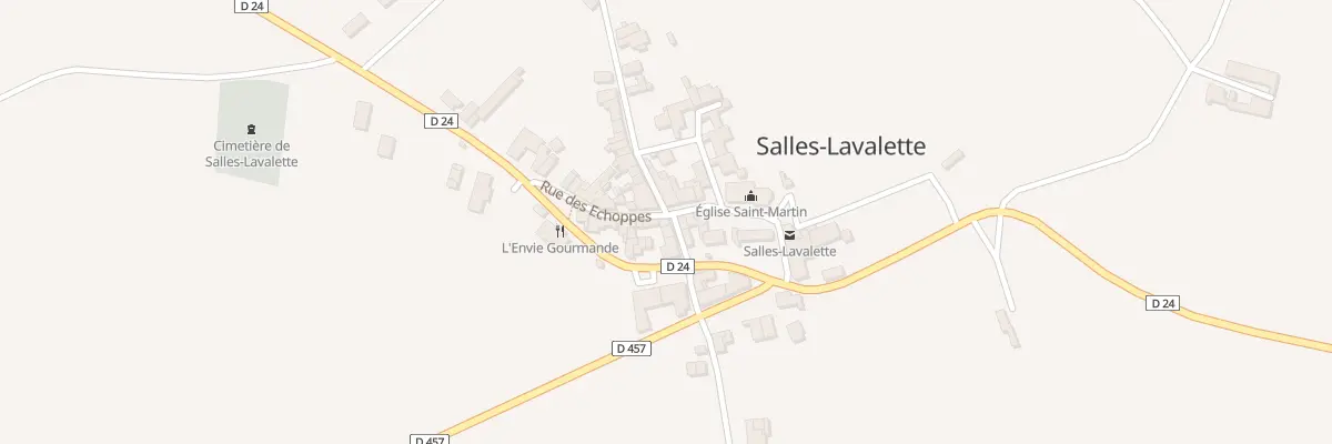 Plan du 2 Rue de l’Epicerie à Salles-Lavalette