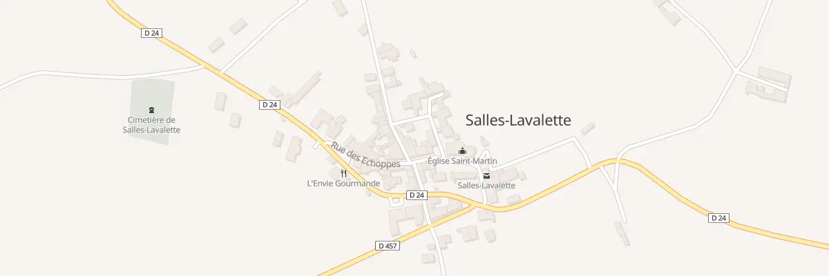 Plan du 21 Rue des Echoppes à Salles-Lavalette