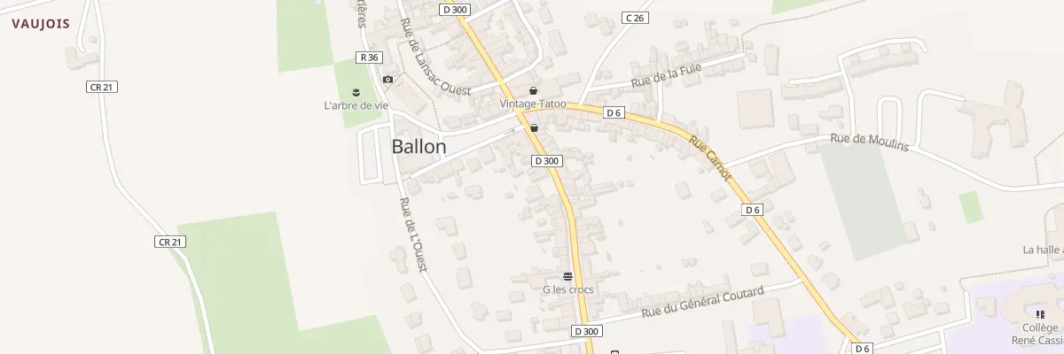 Plan du 8 Rue du General Leclerc Ballon à Ballon-Saint Mars