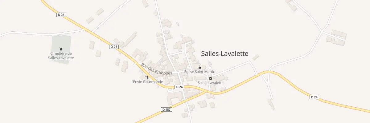 Plan du 2 Rue du Logis à Salles-Lavalette