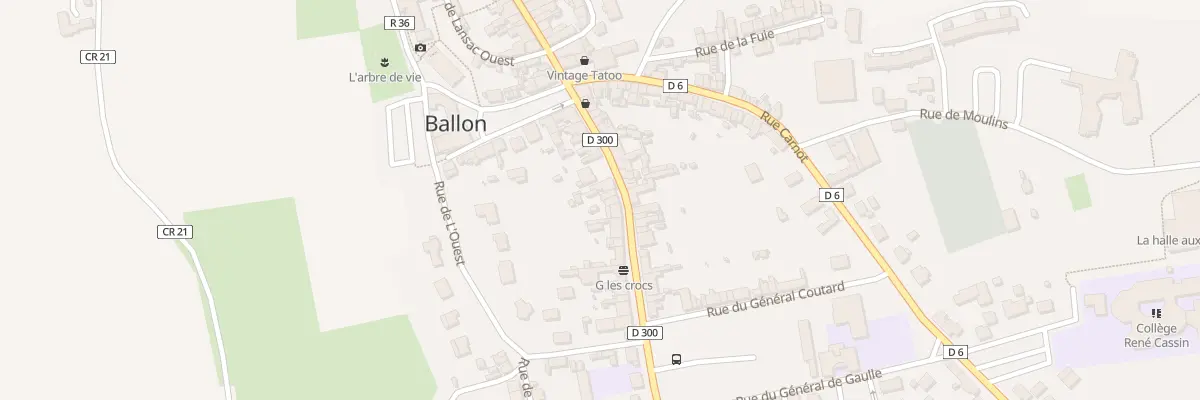 Plan du 14 Rue du General Leclerc Ballon à Ballon-Saint Mars