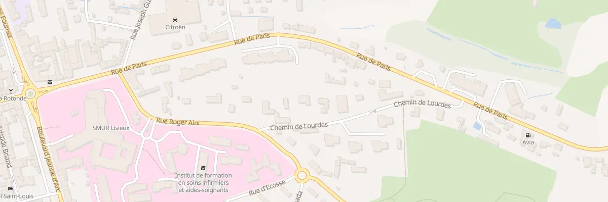 Plan du 1A Che de Lourdes à Lisieux