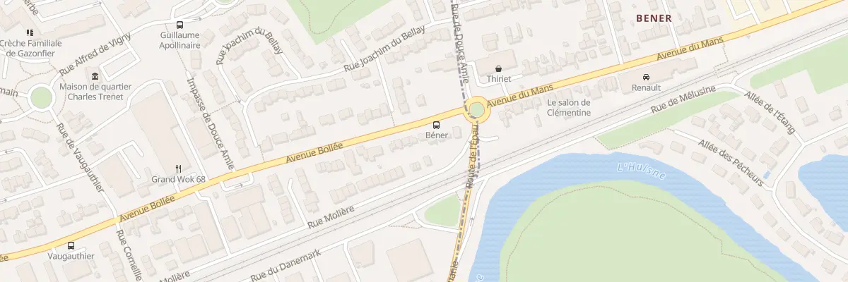 Plan du 386 Av Bollée au Mans