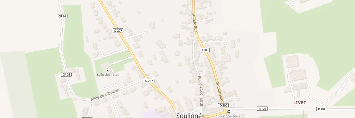 Plan du 9B Rue du Coq Hardi à Souligné-sous-Ballon