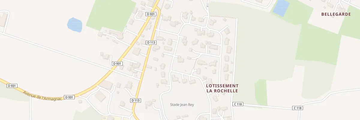 Plan du 5 Rue Francois Mitterrand à Gondrin