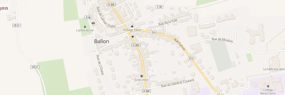 Plan du 15 Rue du General Leclerc Ballon à Ballon-Saint Mars