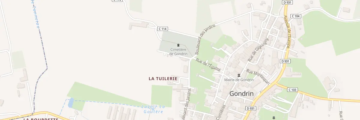 Plan du 34 Bd des Jardins à Gondrin