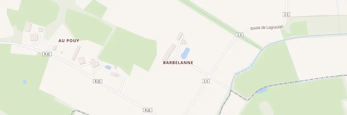 Plan du 2910 Rte de Lagraulas à Lannepax