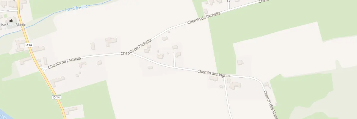 Plan du 3 Che des Vignes à Chelle-Debat