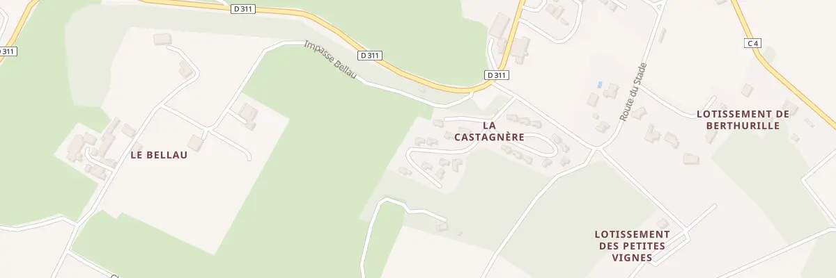 Plan du 4 Castagnère Haut à Saint-Sernin