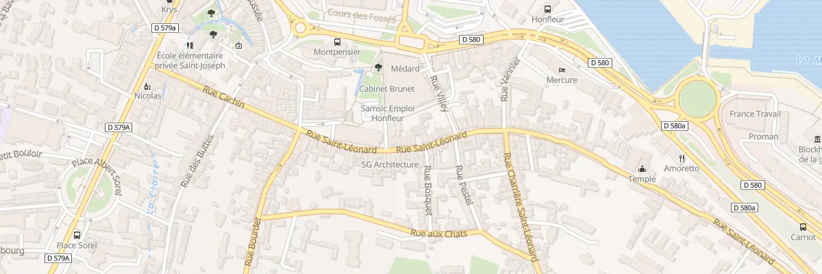 Plan du 11 Rue Saint-Léonard à Honfleur