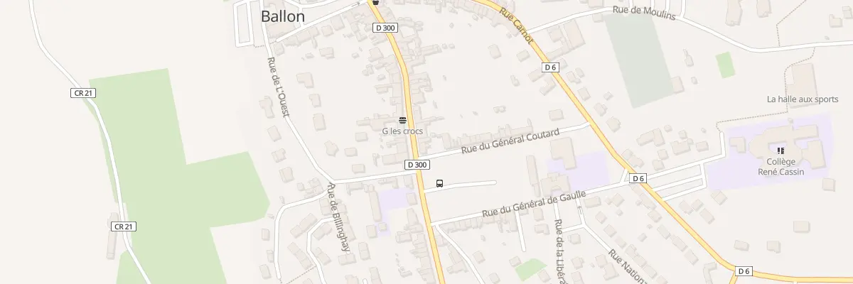 Plan du 41 Rue du General Leclerc Ballon à Ballon-Saint Mars
