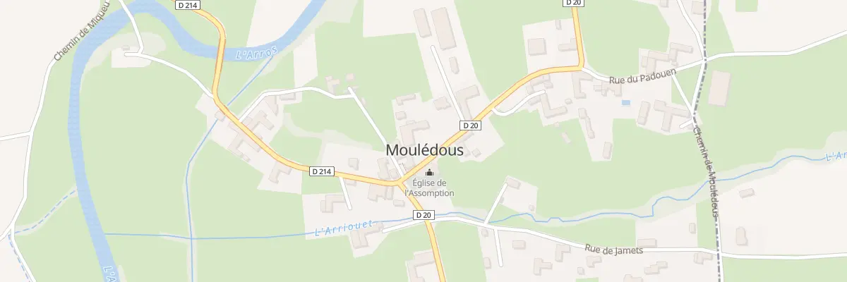 Plan du 3 Rue du Padouen à Moulédous