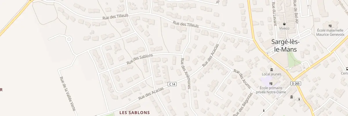 Plan du 26 Rue des Anémones à Sargé-lès-le-Mans