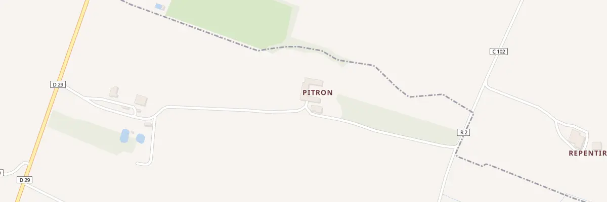 Plan du 5033 A Pitron à Fourcès