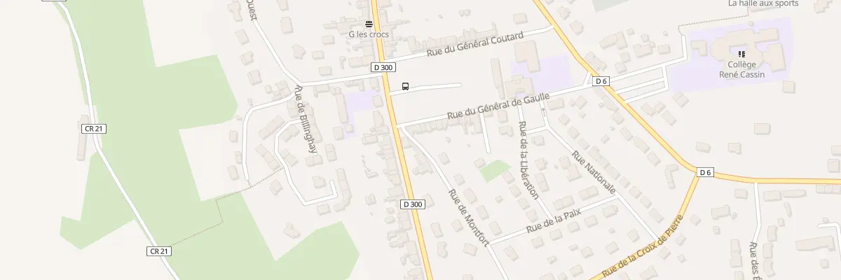 Plan du 2 Rue du General De Gaulle à Ballon-Saint Mars