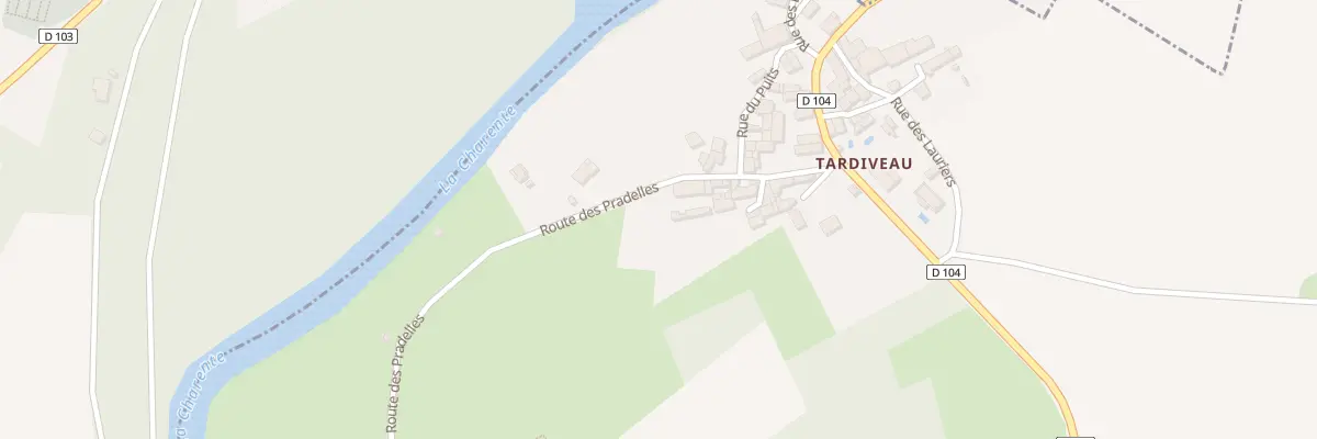 Plan du 3 Rte des Pradelles à Voulême