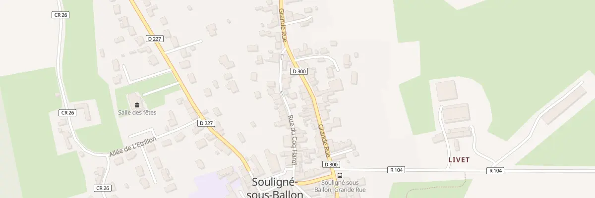 Plan du 39 Grande rue à Souligné-sous-Ballon