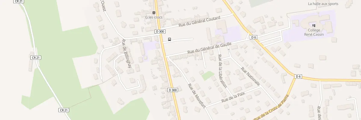 Plan du 6 Rue du General De Gaulle à Ballon-Saint Mars
