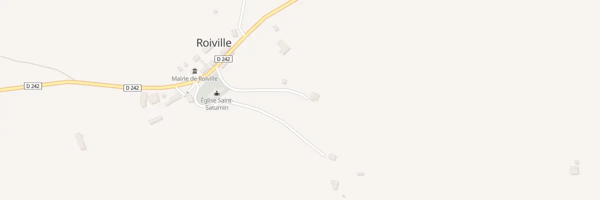 Plan du 5000 Le Bourg à Roiville