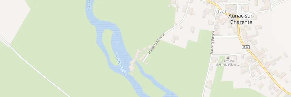 Plan du 14 Rue de la Féronne à Aunac-sur-Charente