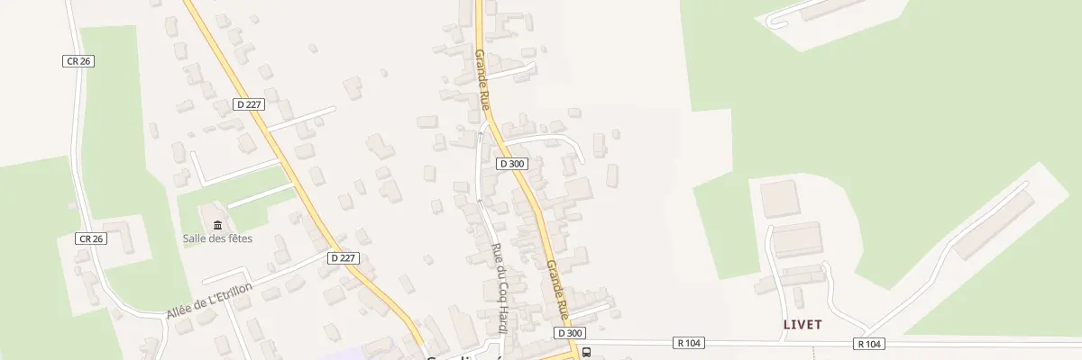 Plan du 34 Grande rue à Souligné-sous-Ballon