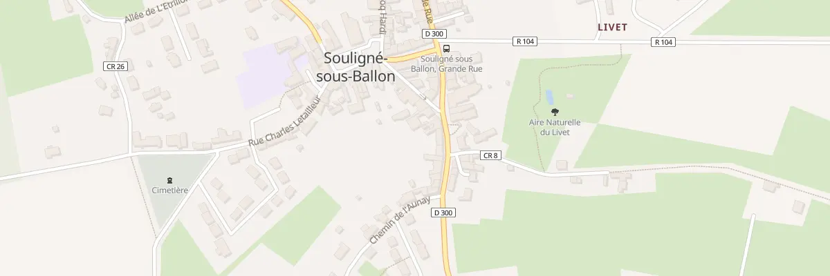Plan du 13 Grande rue à Souligné-sous-Ballon