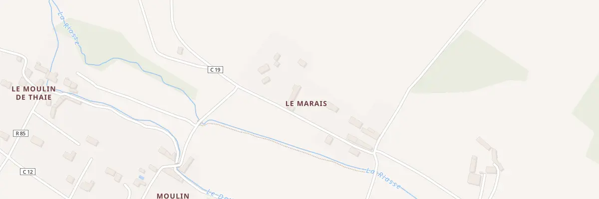 Plan du 15 Rte de la Gaudinière à Huismes