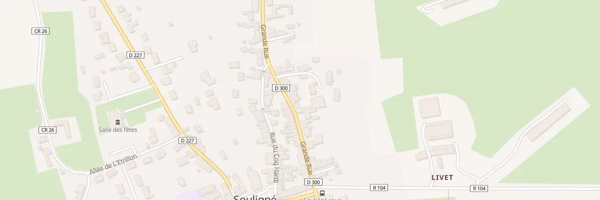 Plan du 32 Grande rue à Souligné-sous-Ballon