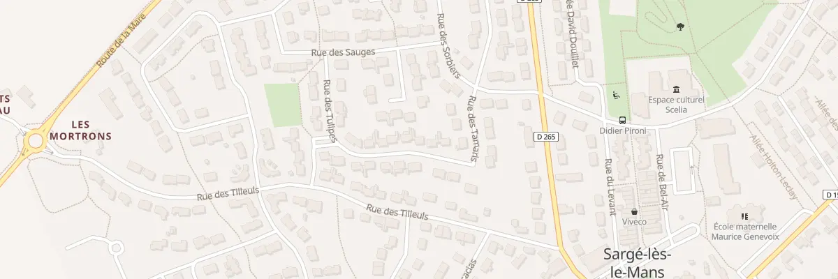 Plan du 11 Rue des Tamaris à Sargé-lès-le-Mans